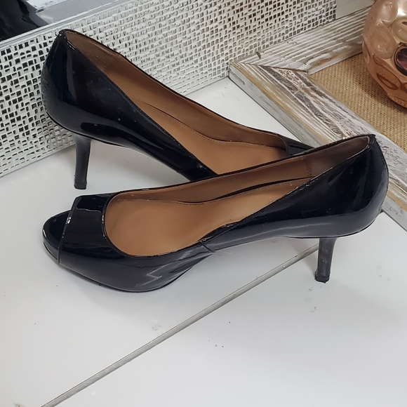 CALVIN KLEIN 'Garda' Peep Toe Platform Pumps - Picture 3 of 11